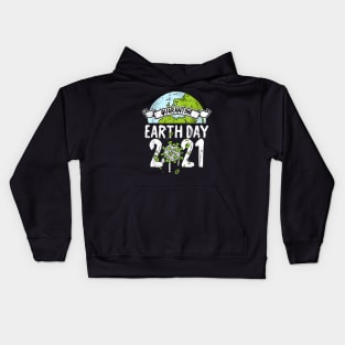 Quarantine Earth day 2021 Kids Hoodie